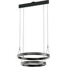PageOne Lighting - Athena Two-Tier Round LED Chandelier - PP020250-SBB | Montreal Lighting & Hardware