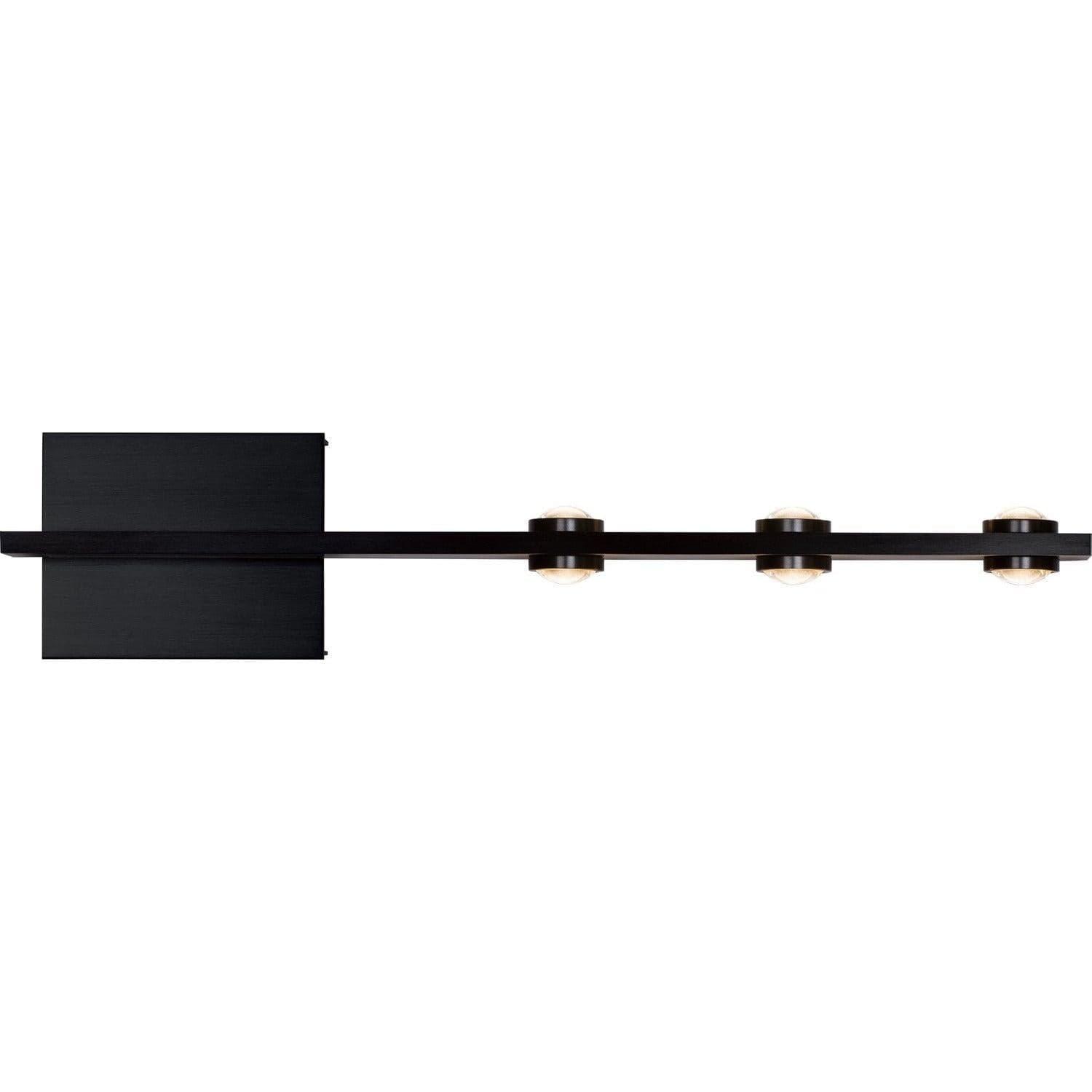 PageOne Lighting - Aurora Off-Center LED Wall Sconce - PW131318-SBB | Montreal Lighting & Hardware