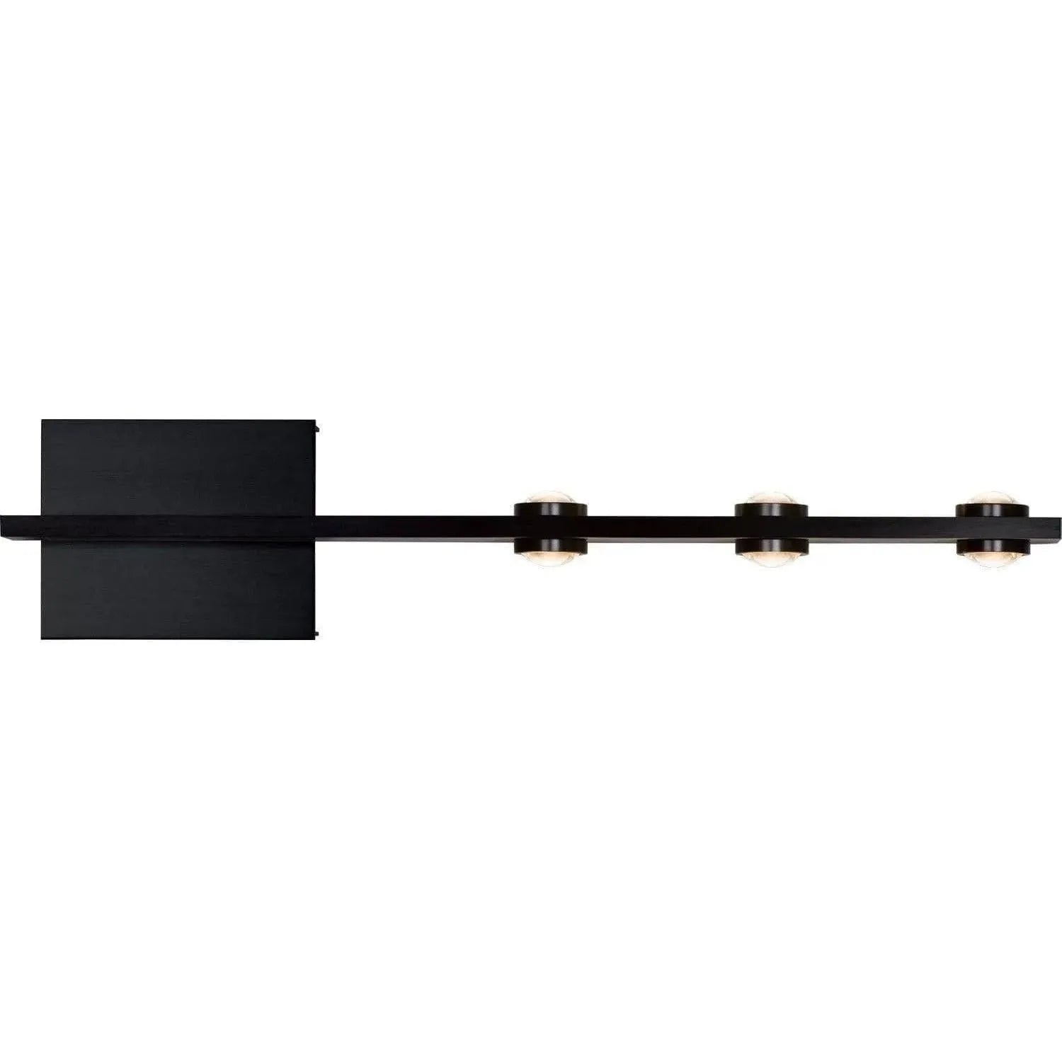 PageOne Lighting - Aurora Off-Center LED Wall Sconce - PW131318-SBB | Montreal Lighting & Hardware