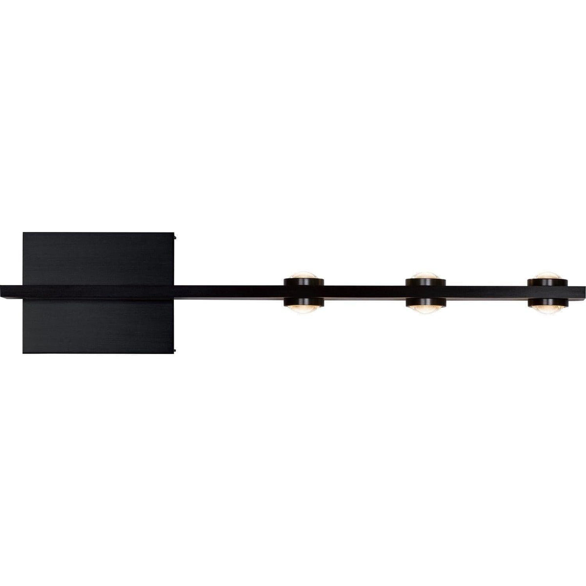 PageOne Lighting - Aurora Off-Center LED Wall Sconce - PW131318-SBB | Montreal Lighting & Hardware
