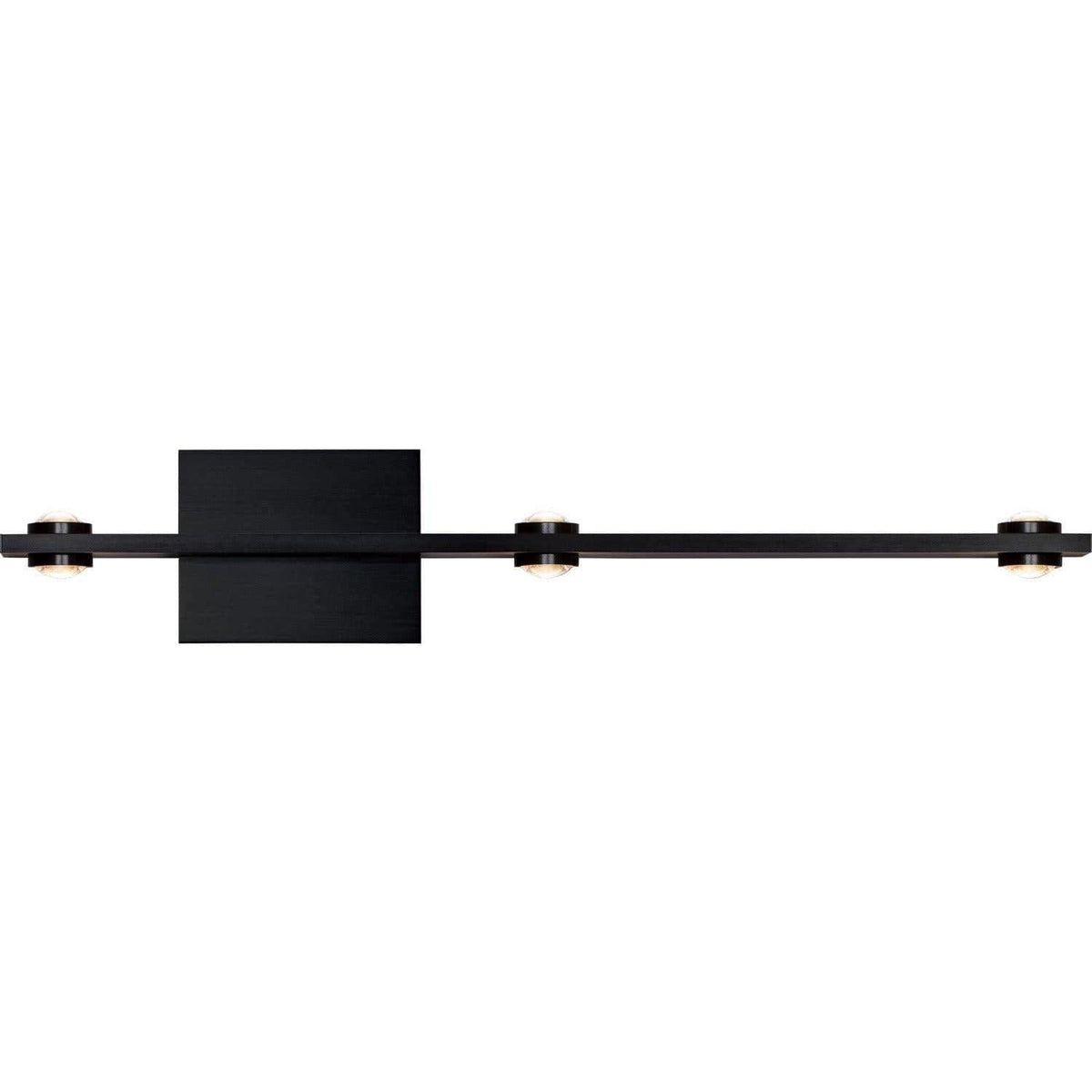 PageOne Lighting - Aurora Off-Center LED Wall Sconce - PW131320-SBB | Montreal Lighting & Hardware