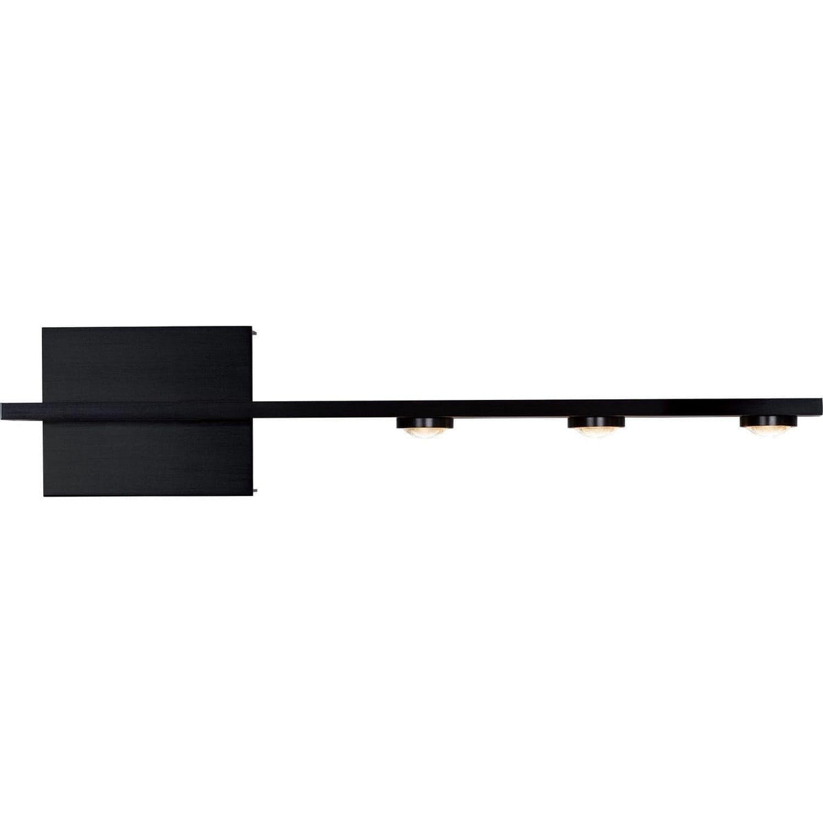 PageOne Lighting - Aurora Off-Center LED Wall Sconce - PW131323-SBB | Montreal Lighting & Hardware