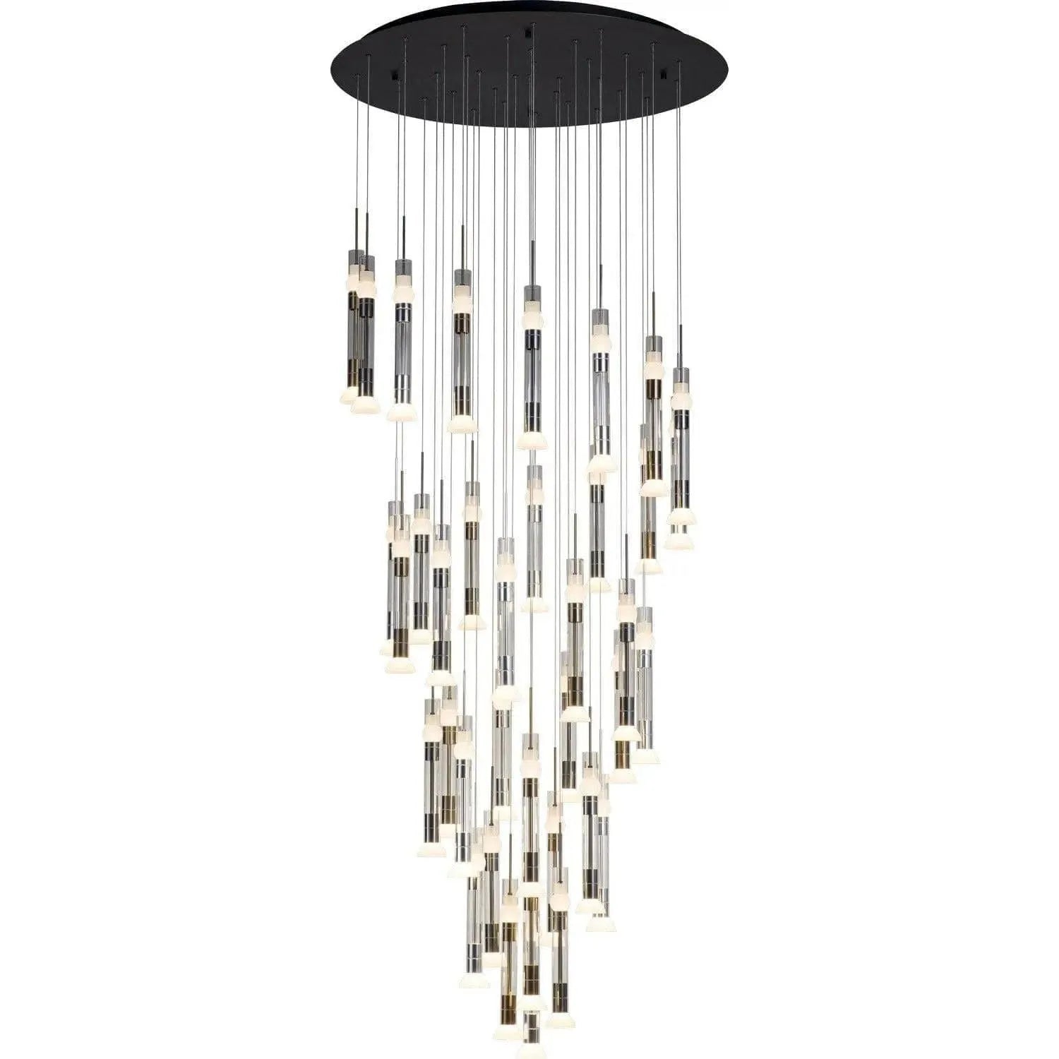 PageOne Lighting - Beam LED Chandelier - PP020171-BG/AL/SDG | Montreal Lighting & Hardware