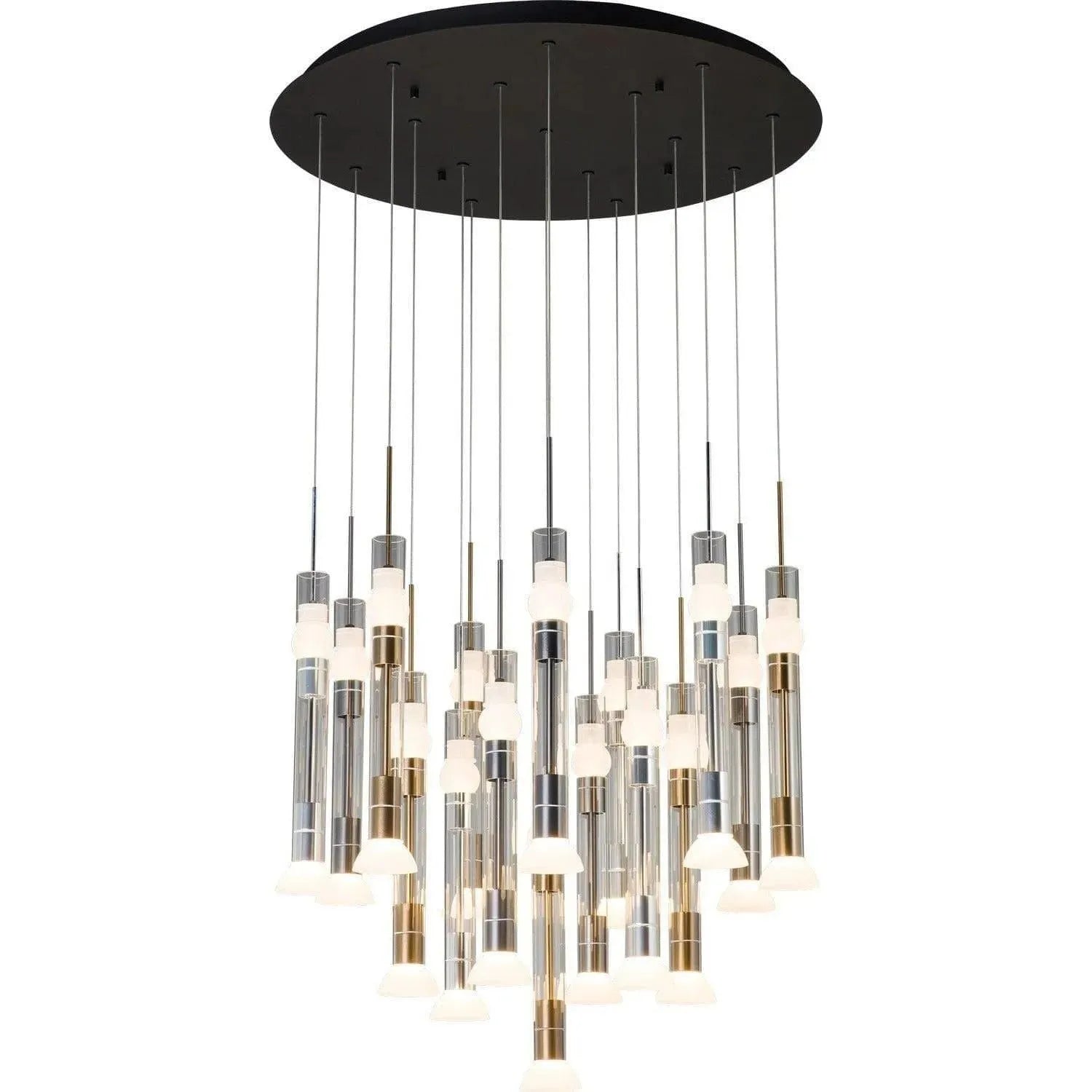 PageOne Lighting - Beam LED Chandelier - PP020171-BG/AL/SDG | Montreal Lighting & Hardware
