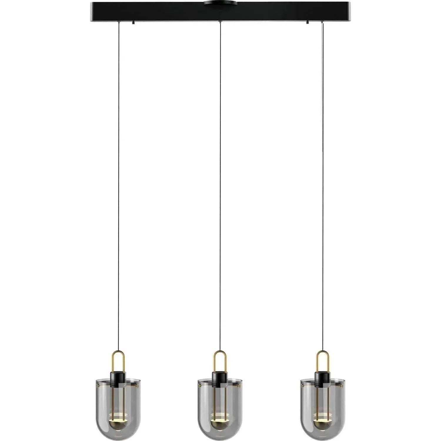 PageOne Lighting - Century LED Linear Pendant - PP121363-SDG/SBN | Montreal Lighting & Hardware