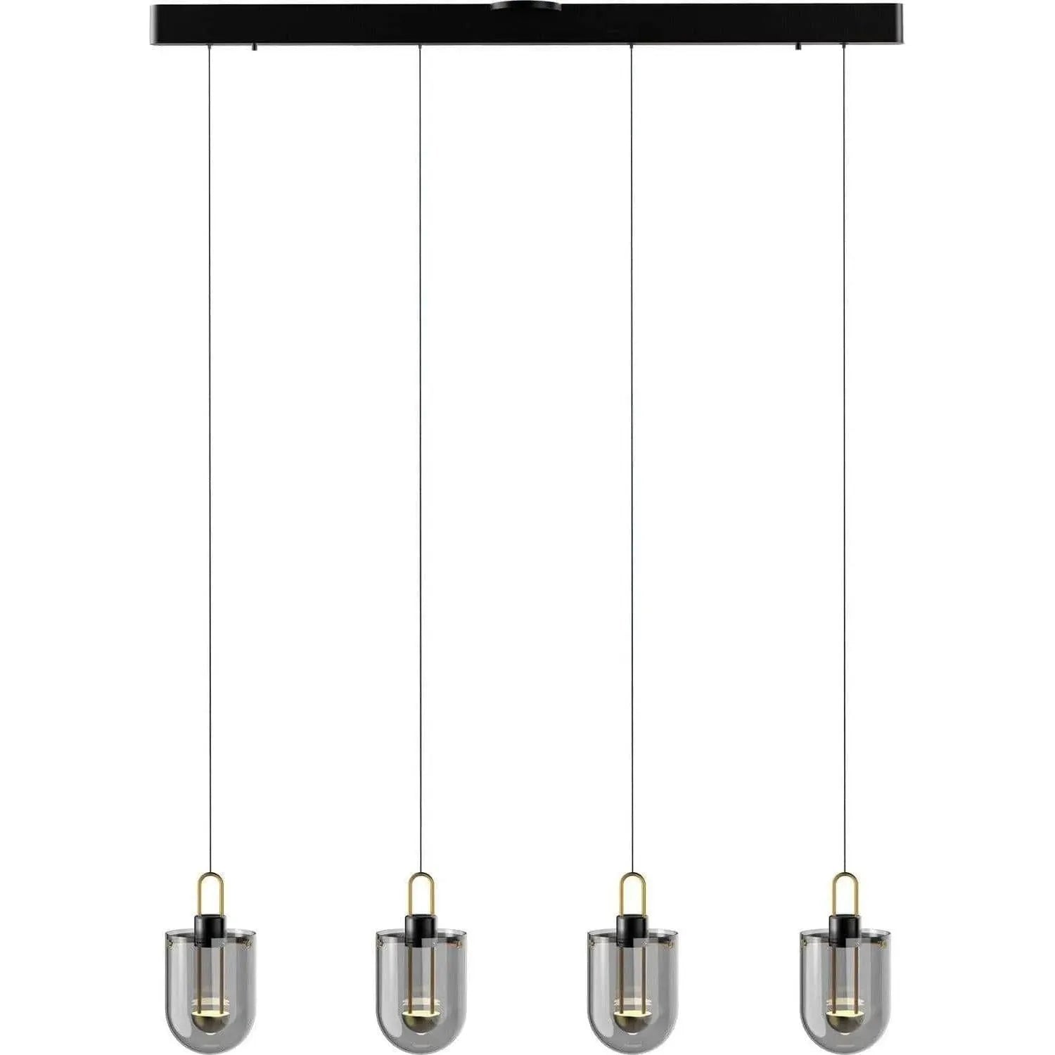 PageOne Lighting - Century LED Linear Pendant - PP121364-SDG/SM | Montreal Lighting & Hardware