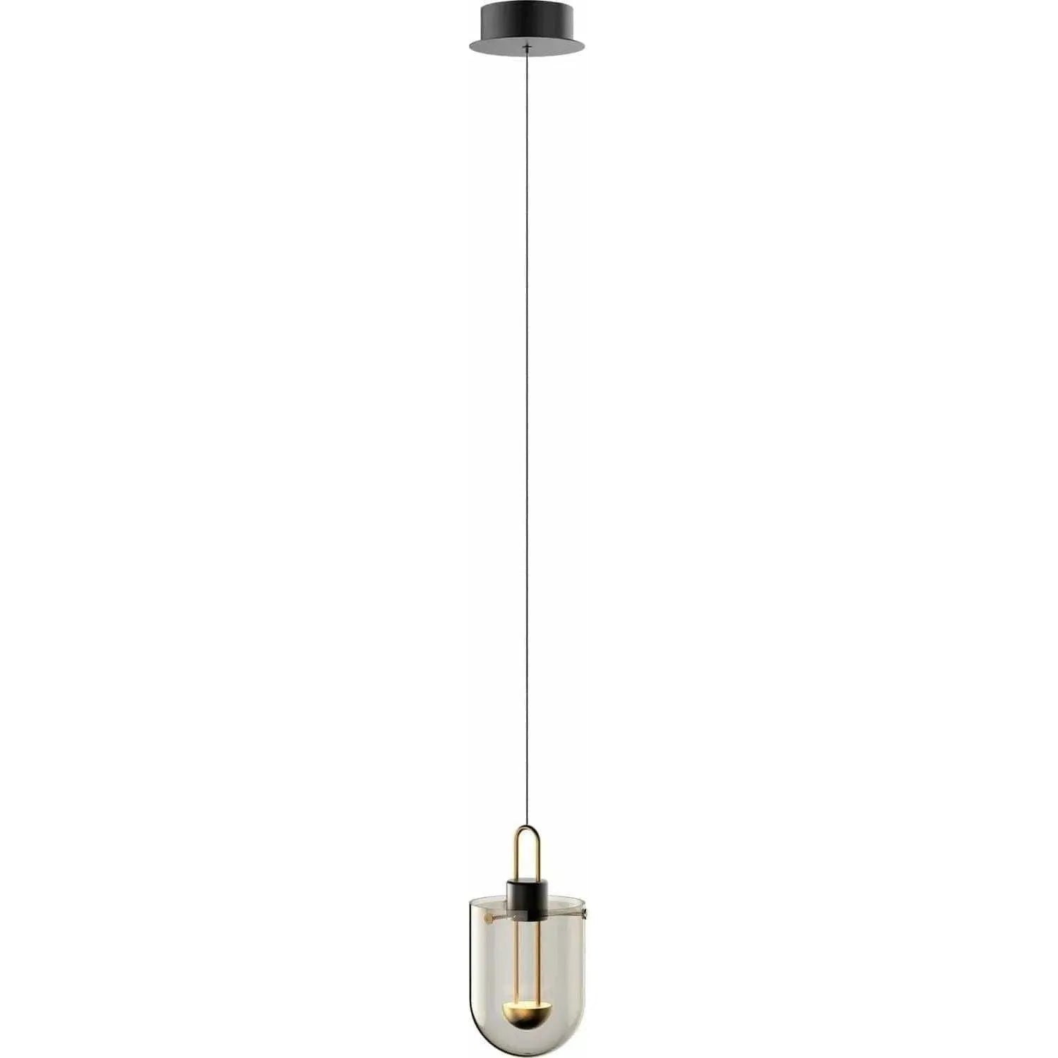 PageOne Lighting - Century LED Pendant - PP121365-SDG/SBN | Montreal Lighting & Hardware