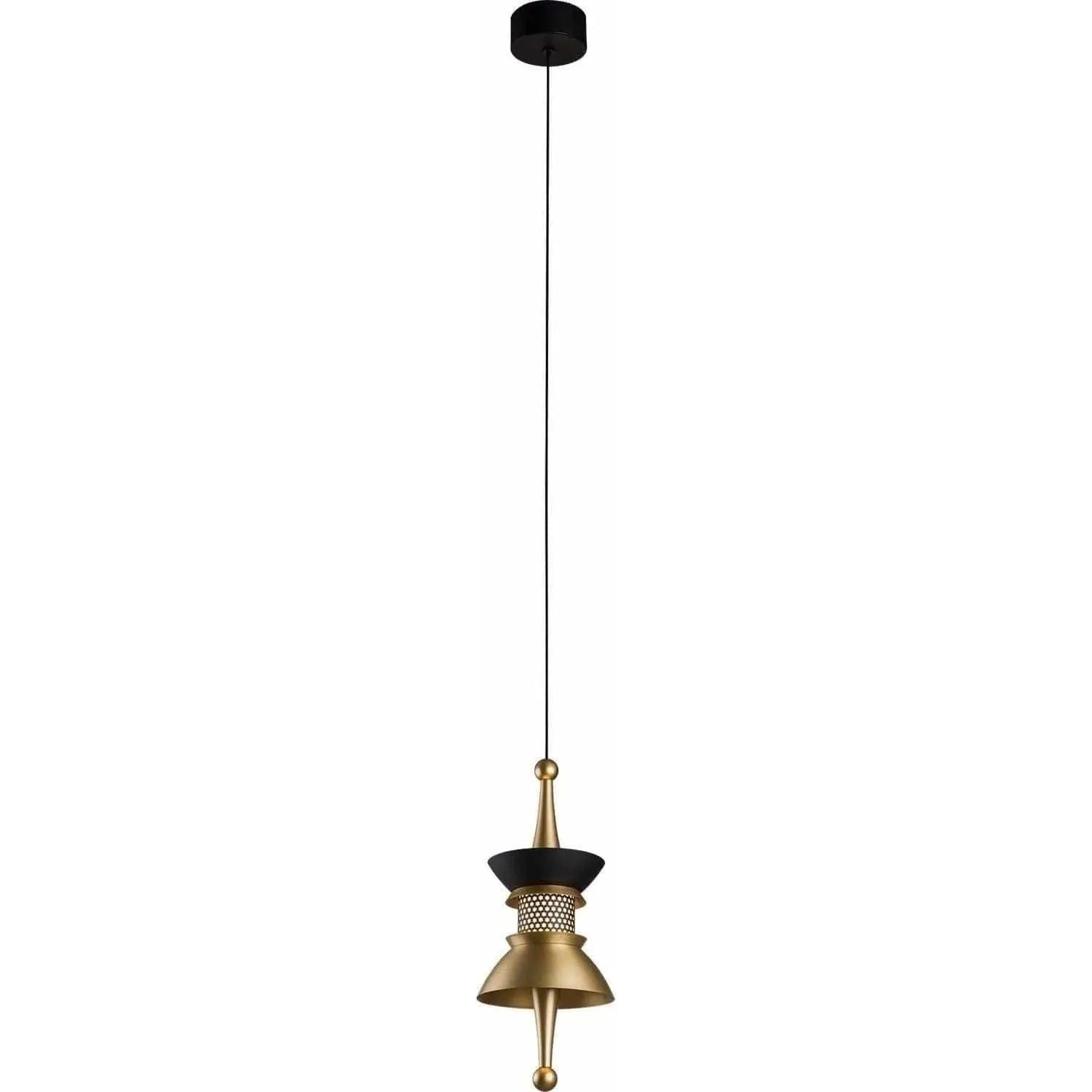 PageOne Lighting - Chess King LED Pendant - PP121133-BMB/BC | Montreal Lighting & Hardware