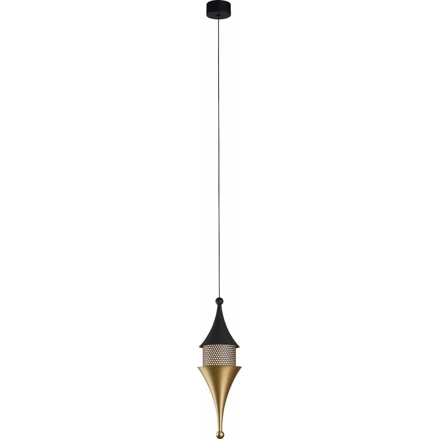 PageOne Lighting - Chess Prince LED Pendant - PP121135-BMB/BC | Montreal Lighting & Hardware