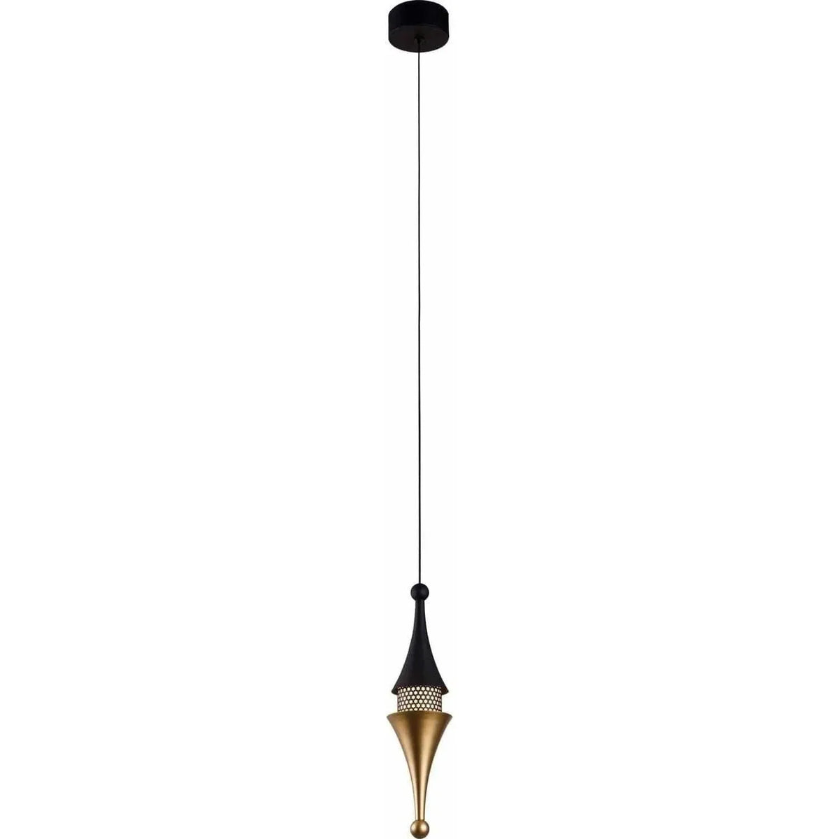 PageOne Lighting - Chess Princess LED Pendant - PP121136-BMB/BC | Montreal Lighting & Hardware