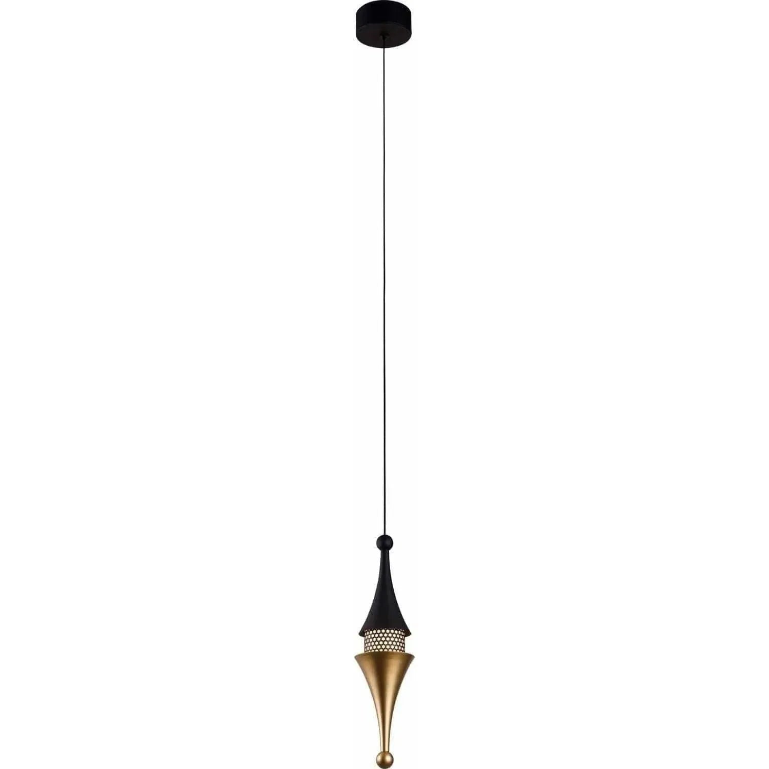 PageOne Lighting - Chess Princess LED Pendant - PP121136-BMB/BC | Montreal Lighting & Hardware