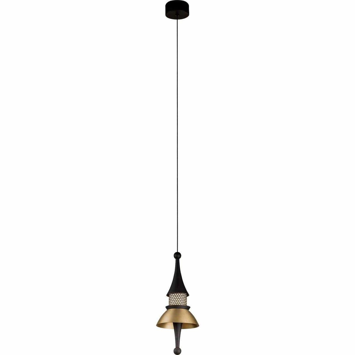 PageOne Lighting - Chess Queen LED Pendant - PP121134-BMB/BC | Montreal Lighting & Hardware