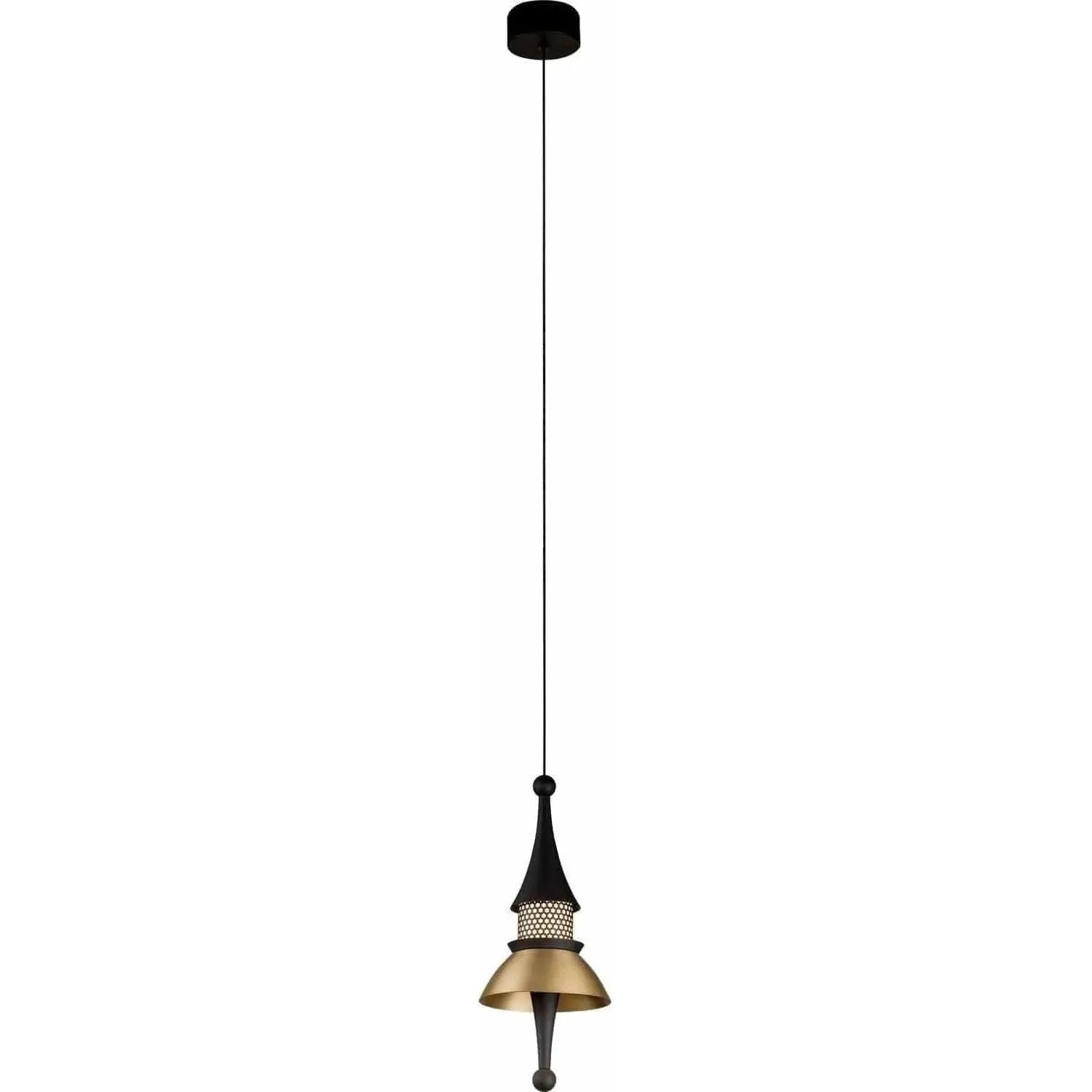 PageOne Lighting - Chess Queen LED Pendant - PP121134-BMB/BC | Montreal Lighting & Hardware