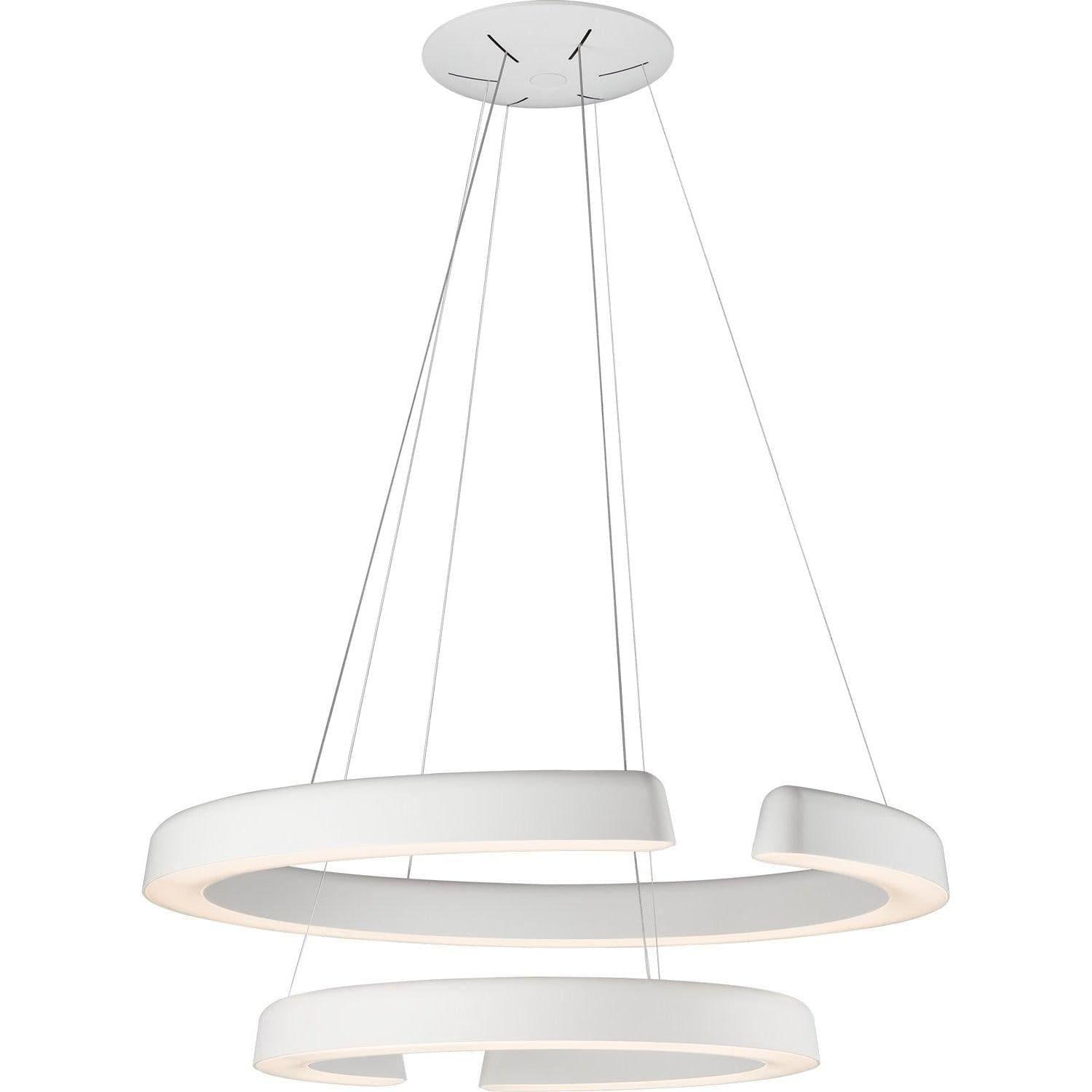 PageOne Lighting - Enso Two-Tier LED Pendant - PP020018-MH | Montreal Lighting & Hardware