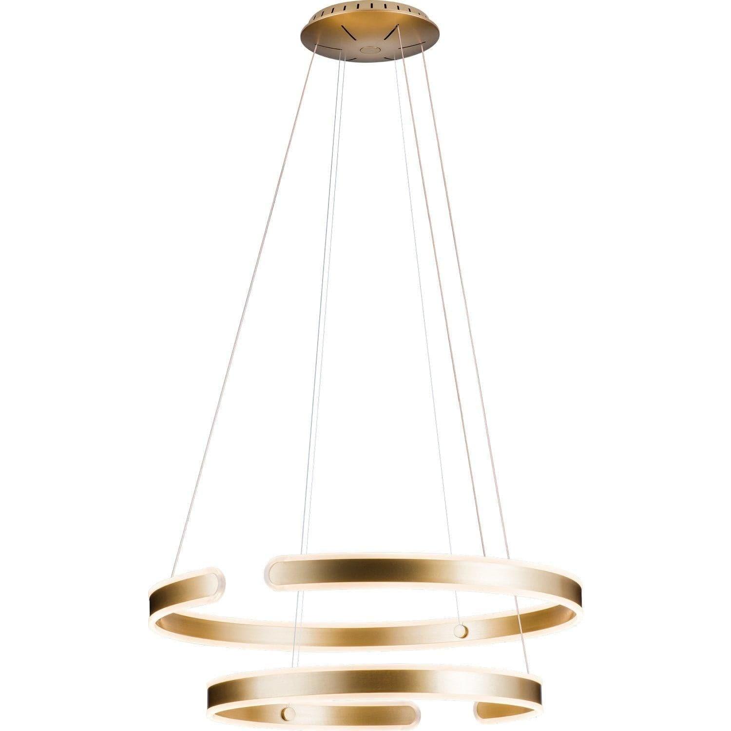 PageOne Lighting - Gianni Two-Tier LED Pendant - PP020111-BC | Montreal Lighting & Hardware