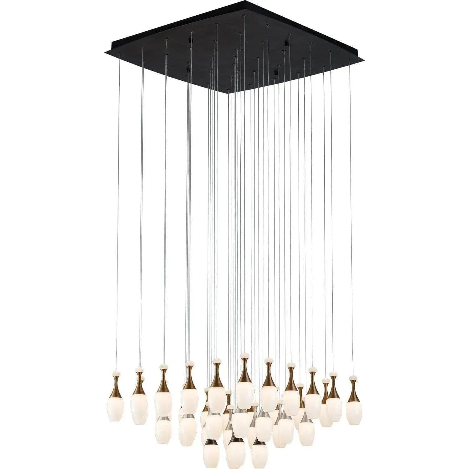 PageOne Lighting - La Botella LED Chandelier - PP121217-DT/AL/BG | Montreal Lighting & Hardware