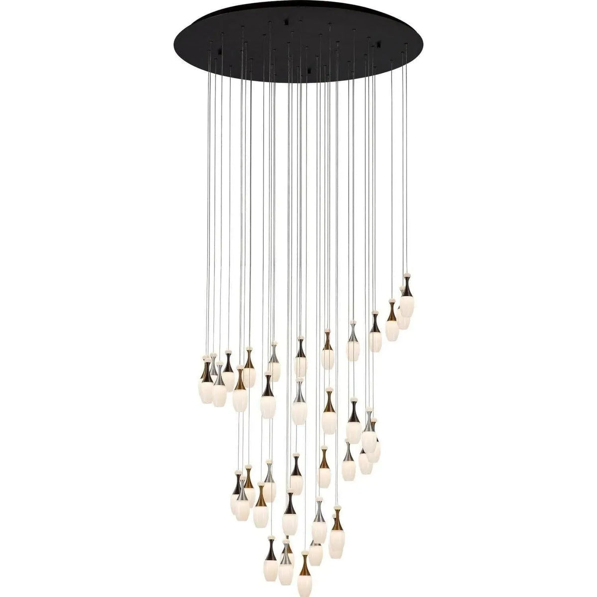 PageOne Lighting - La Botella LED Chandelier - PP121221-DT/AL/BG | Montreal Lighting & Hardware