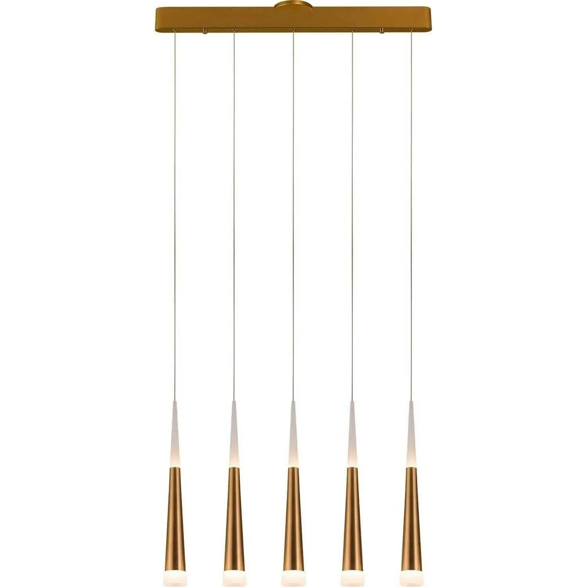 PageOne Lighting - Meteor Linear LED Pendant - PP120102-BG | Montreal Lighting & Hardware