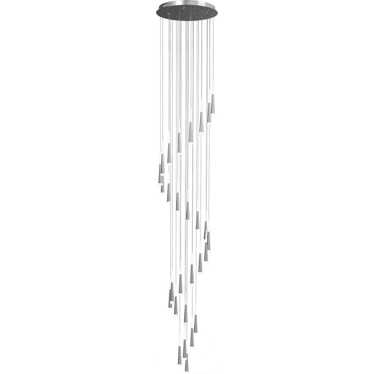 PageOne Lighting - Meteor Spiral LED Chandelier - PP121396-AL | Montreal Lighting & Hardware