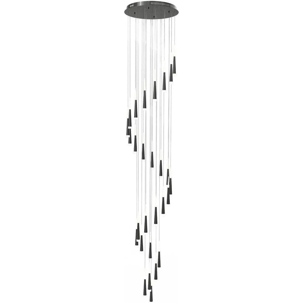 PageOne Lighting - Meteor Spiral LED Chandelier - PP121396-SDG | Montreal Lighting & Hardware