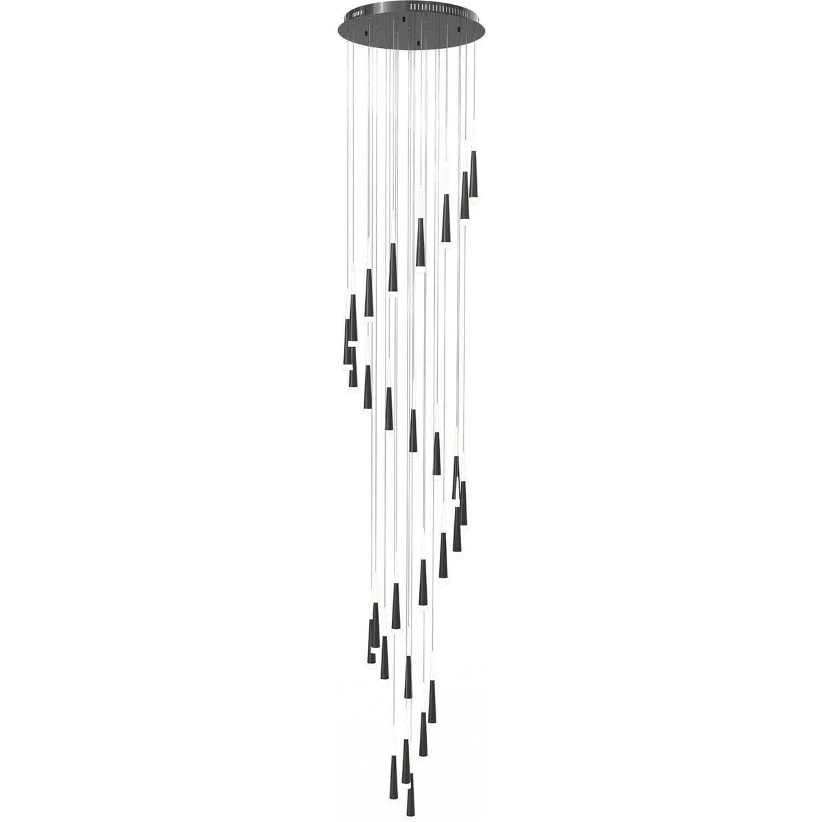 PageOne Lighting - Meteor Spiral LED Chandelier - PP121396-SDG | Montreal Lighting & Hardware