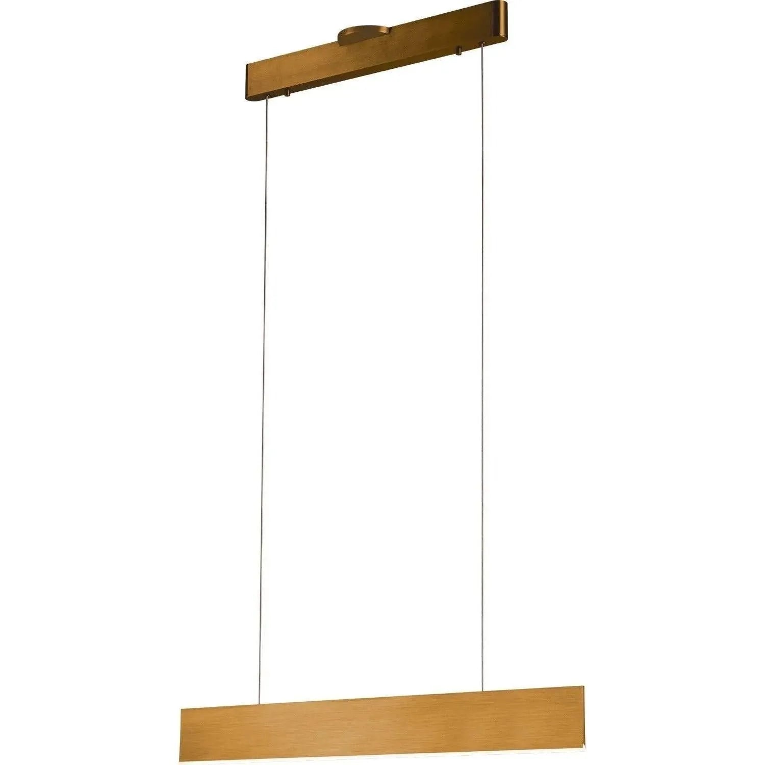 PageOne Lighting - Prometheus Linear LED Pendant - PP120286-BG | Montreal Lighting & Hardware