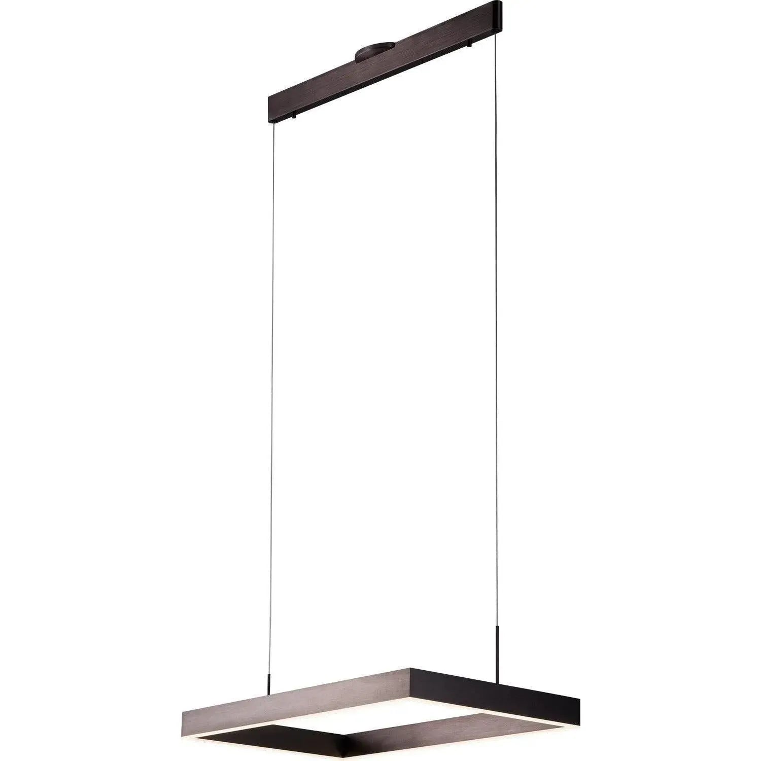 PageOne Lighting - Prometheus Rectangular Square LED Pendant - PP121121-BG | Montreal Lighting & Hardware