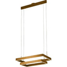 PageOne Lighting - Prometheus Two-Tier Rectangular LED Pendant - PP121153-BG | Montreal Lighting & Hardware