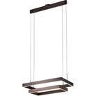 PageOne Lighting - Prometheus Two-Tier Rectangular LED Pendant - PP121153-DT | Montreal Lighting & Hardware