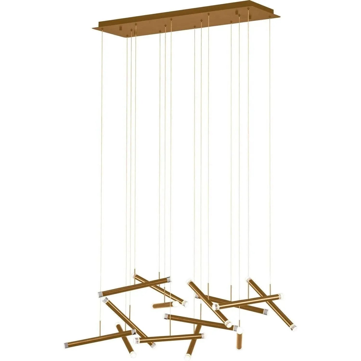 PageOne Lighting - Seesaw Linear LED Chandelier - PP020238-BC | Montreal Lighting & Hardware
