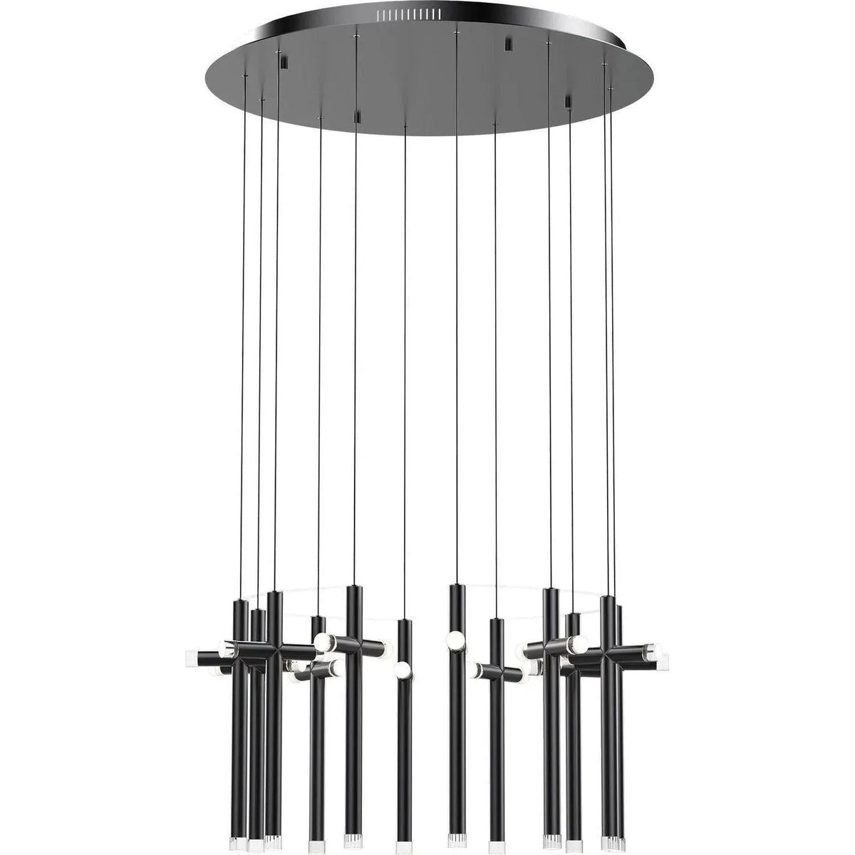 PageOne Lighting - Seesaw Round LED Chandelier - PP020213-SDG | Montreal Lighting & Hardware