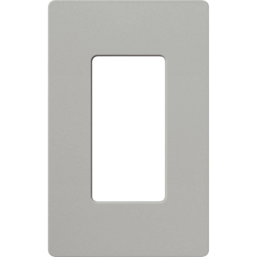 Lutron SC-2-PB Claro & Satin Colors Wallplate in Satin Pebble