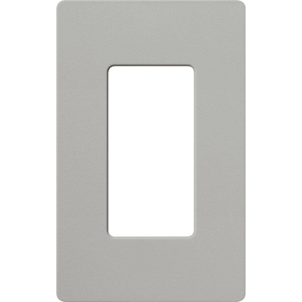 Lutron SC-4-PB Claro & Satin Colors Wallplate in Satin Pebble