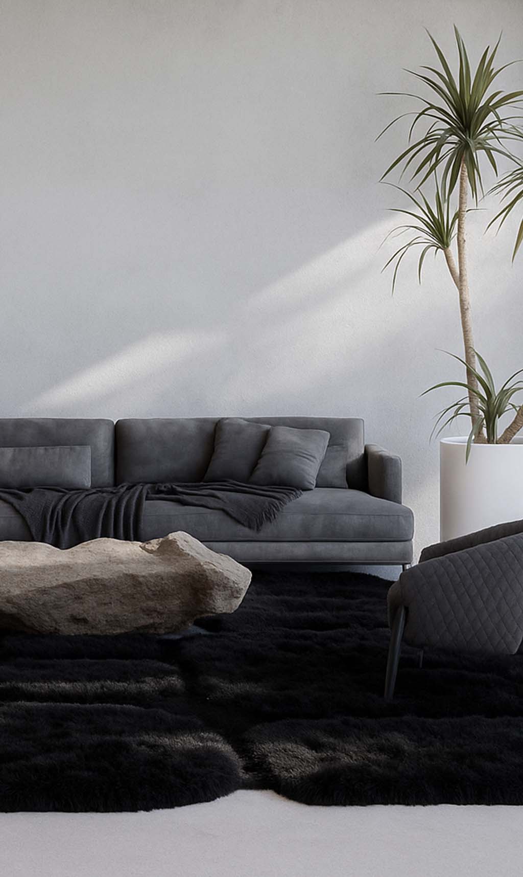 Dounia Home - DH-PEBORGWOO-28-TPE - Pebble Organic Wool Rug - Artisan Carpet - Taupe