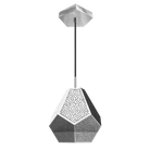 Dounia Home - DH-ALMMULPEN-SM-MGM - Almas Multifaceted Pendant Light - Matte Gun Metal