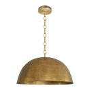 Dounia Home - DH-DOMPENLIG-SM-BRS-3FT - Dome Pendant Light - Polished Brass