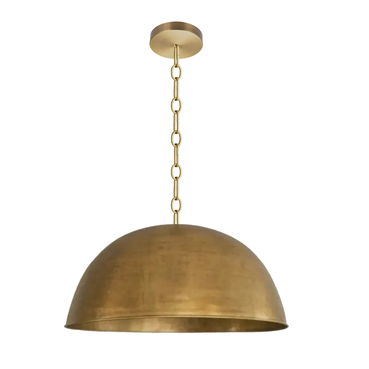 Dounia Home - DH-DOMPENLIG-SM-BRS-3FT - Dome Pendant Light - Polished Brass
