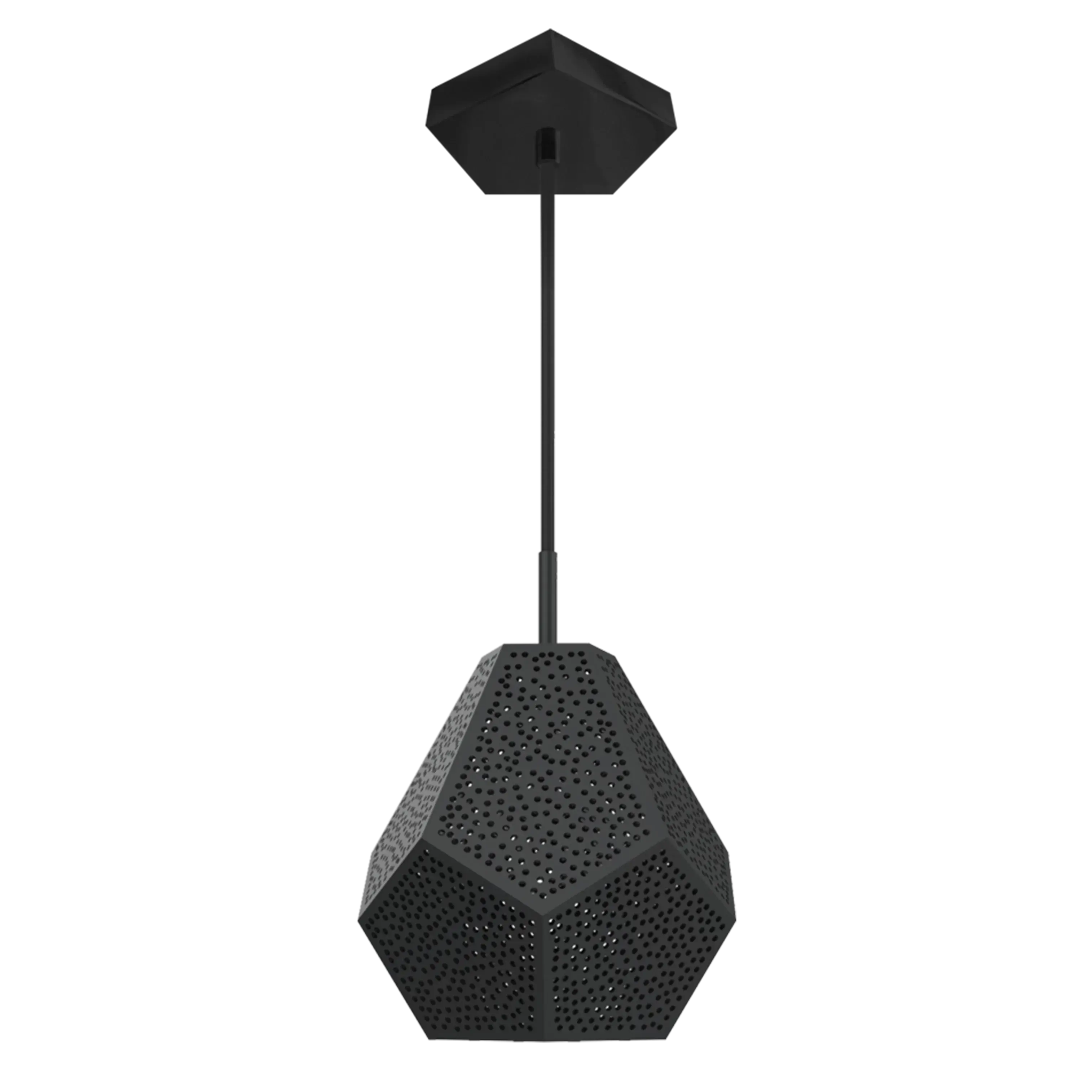 Dounia Home - DH-ALMMULPEN-MD-PC - Almas Multifaceted Pendant Light - Polished Copper