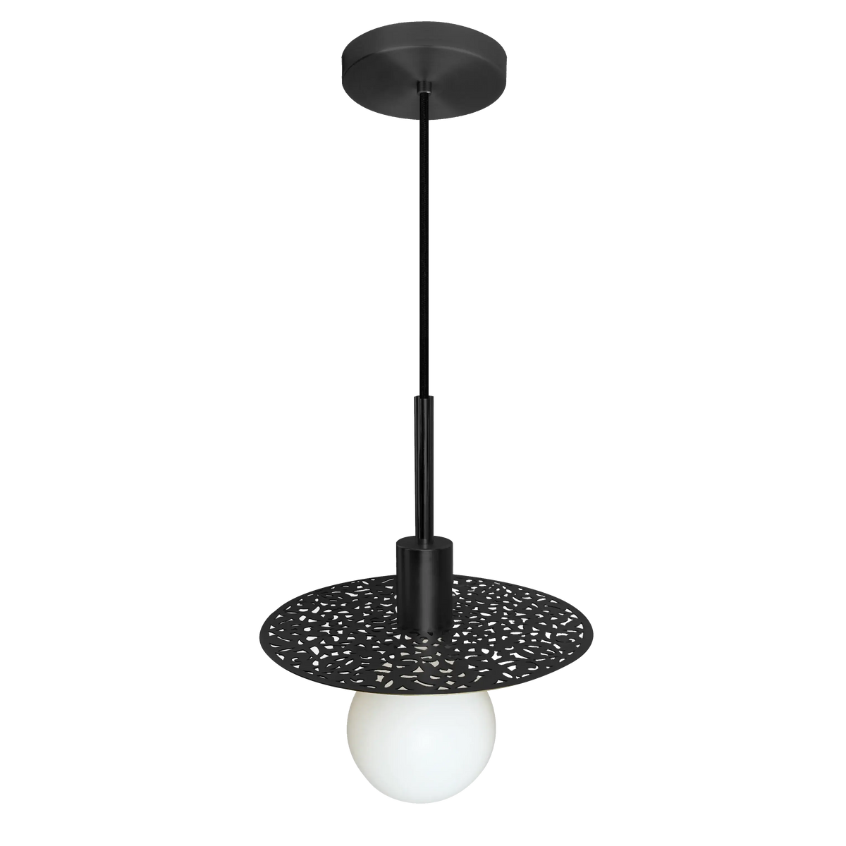 Dounia Home - DH-RIADISLED-SM-MGM - Riad Disc LED Suspension - Matte Gun Metal