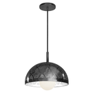 Dounia Home - DH-ZANMETDOM-MD-BRS - Zana Metal Dome-shaped Shade Suspension - Polished Brass