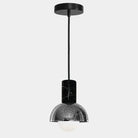 Dounia Home - DH-MARMARDOM-SM-AB - Maria Marble Dome Pendant Light - Antique Brass