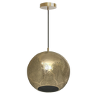 Dounia Home - DH-NAJREVPEN-SM-NIK - Najma Reversed Pendant Light - Brushed Nickel Silver