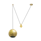Dounia Home - DH-NURREVCOU-SM-NIK - Nur Reversed counterbalance weight Pendant - Brushed Nickel Silver