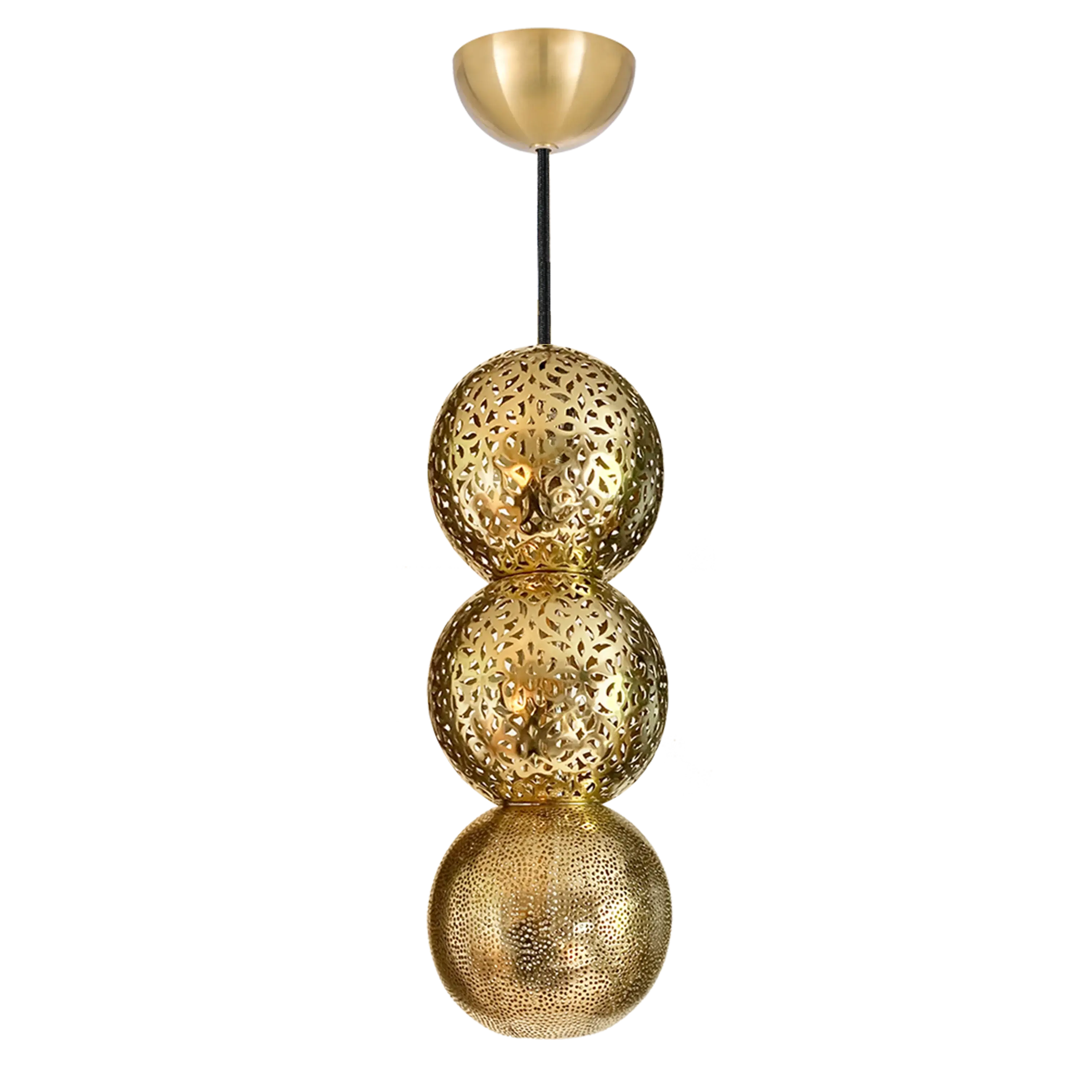 Dounia Home - DH-RIAPENLIG-SM-PC - Riad Pendant Light - Polished Copper