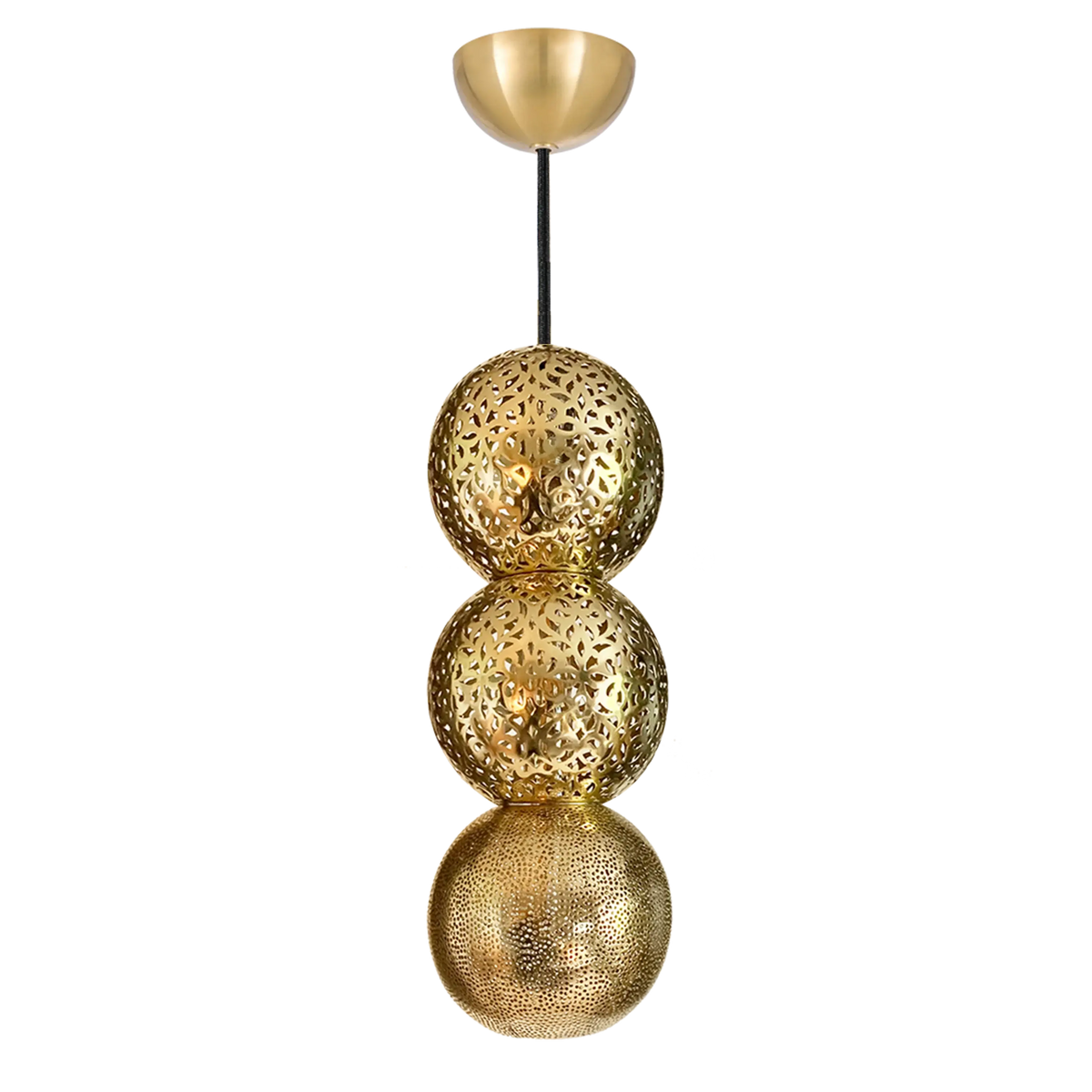 Dounia Home - DH-RIAPENLIG-SM-PC - Riad Pendant Light - Polished Copper