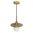 Dounia Home - DH-RIADISLED-SM-NIK - Riad Disc LED Suspension - Brushed Nickel Silver