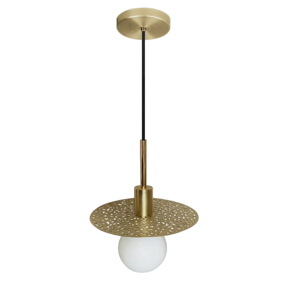 Dounia Home - DH-RIADISLED-SM-NIK - Riad Disc LED Suspension - Brushed Nickel Silver