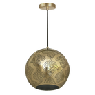 Dounia Home - DH-WARPENLIG-MD-BRS - Warda Pendant Light - Polished Brass