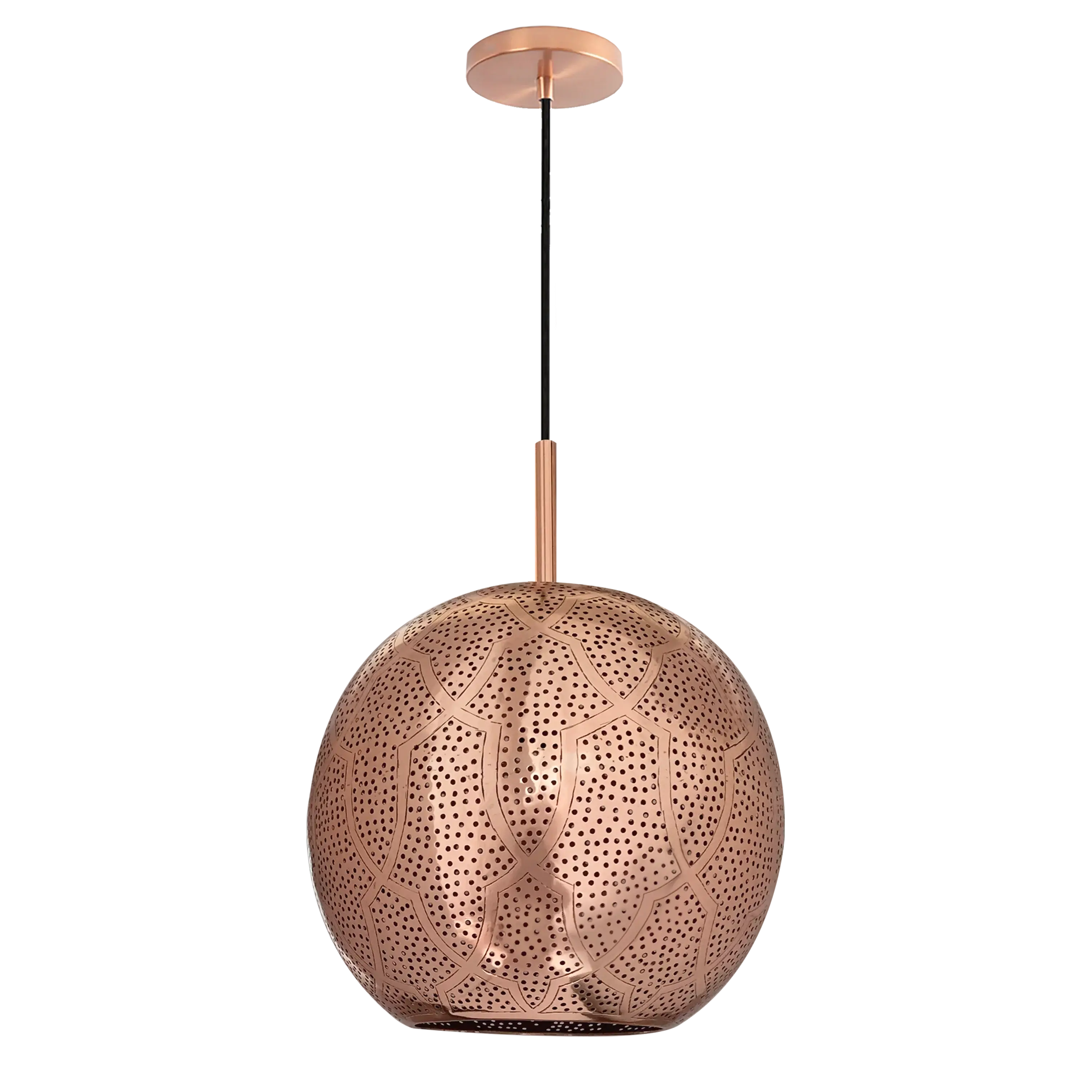 Dounia Home - DH-ARIPENLIG-SM-AB - Aria Pendant Light - Antique Brass