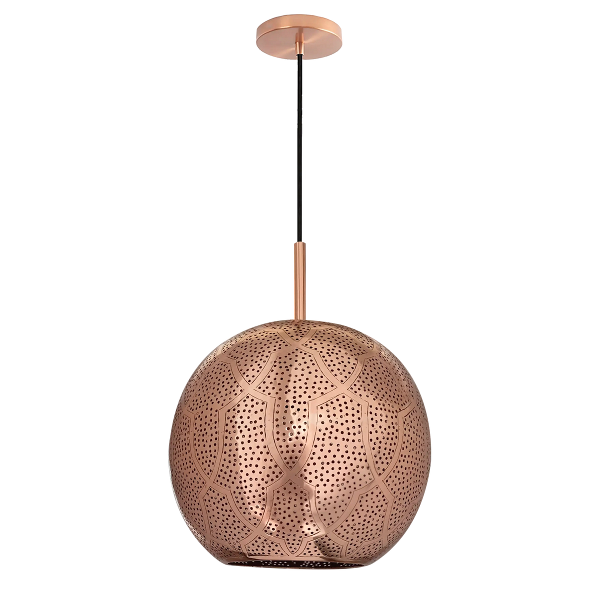 Dounia Home - DH-ARIPENLIG-SM-AB - Aria Pendant Light - Antique Brass